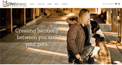 Desktop Screenshot of petbehaviorconsulting.com